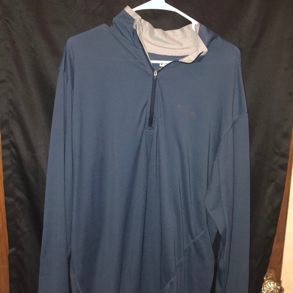 Men’s XL Colombia Titanium Blue Quarter Zip